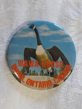 Vintage Wawa Goose Souvenir Pin | Wawa, Ontario Canada | Roadside Attraction